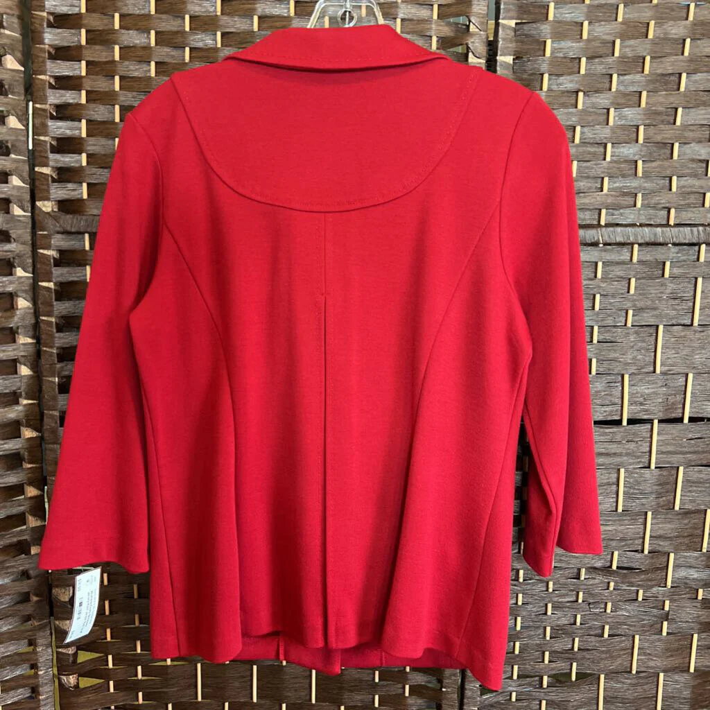 Notations,Red,Small,Jersey Knot Jacket - Image 3
